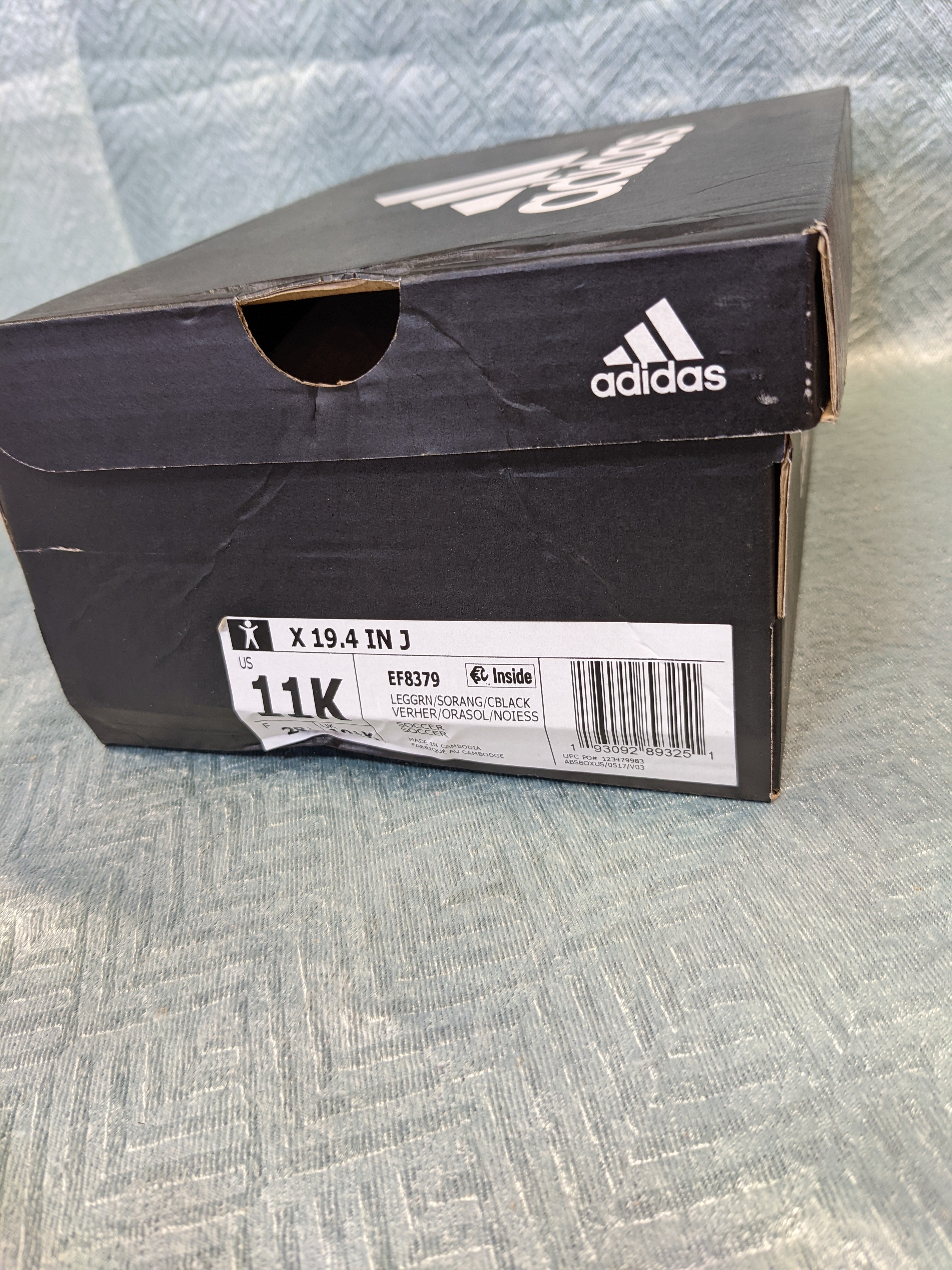 Adidas boys X 19.4 Indoor size US 11k (7545756549358)